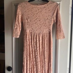 Blush lace Dainty Jewells dress